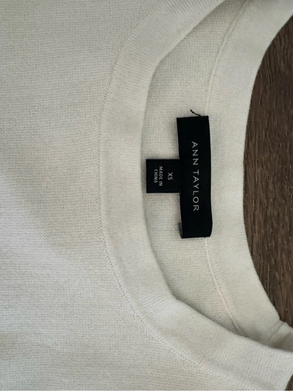 Ann Taylor Knit Peplum White Tank Top - XS - Picture 2 of 6